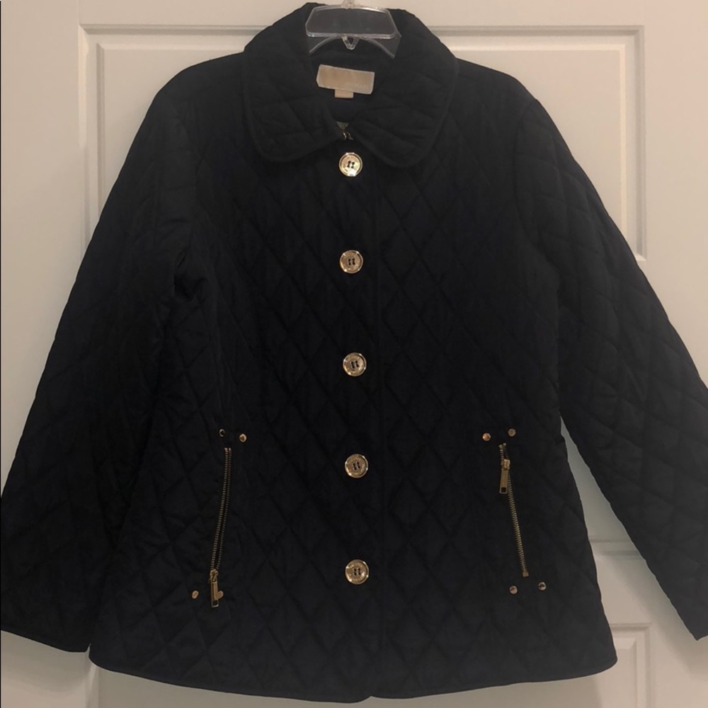 MICHAEL KORS- navy quilted jacket